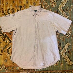 Vintage Polo by Ralph Lauren Pale Pink Short-Sleeve Button-Down Shirt Epic